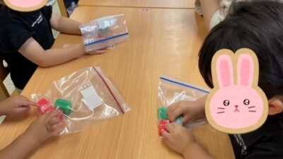 プルプル✨寒天遊び