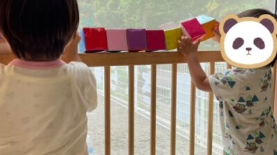 お昼寝前の ひと遊び✨