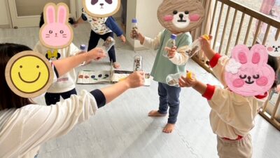 どんぐり楽器を作りました♪